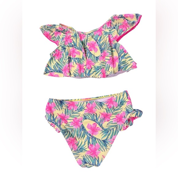 Nicole Miller 2 Piece Bathing Suit Size Large 12. - Picture 2 of 5